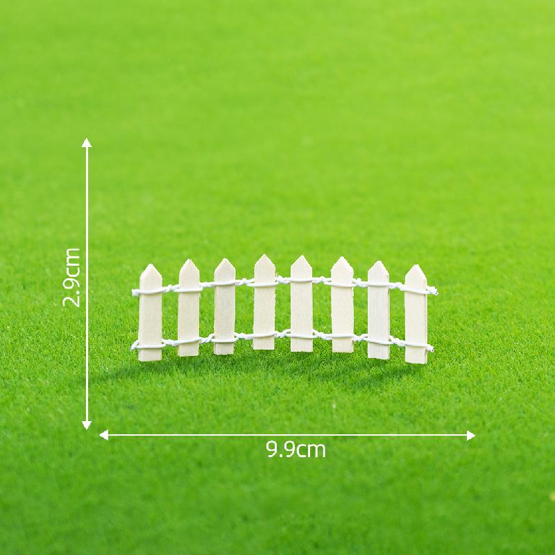 Hàng rào gỗ trắng mini, phụ kiện trang trí DIY tiểu cảnh (ZC-19)