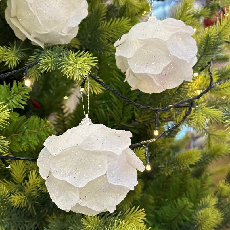 Bộ trang trí Noel: Bóng bông tuyết, hoàn hảo cho không gian