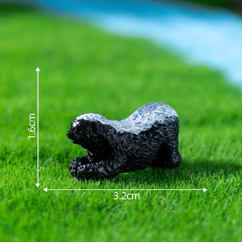 跨境新品微景观创意写实平头哥公仔 DIY装饰品配件迷你树脂小摆件