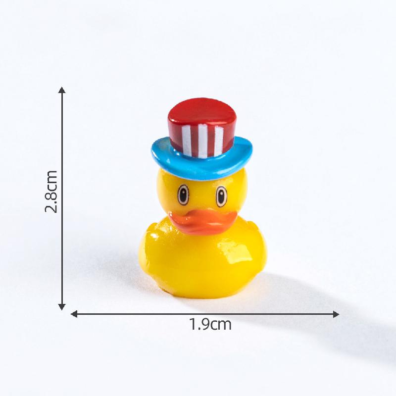 微景观创意百变小黄鸭萌粒沙滩造景 DIY装饰品配件迷你桌面小摆件