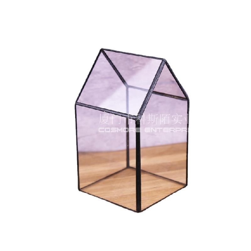 DG-179 Nhà cửa bọc đèn, kính hoa, cây hoa bền vững, thảm mầm non, khung cảnh nhỏ, chai trong suốt, sáng tạo, đất cấp nhiều thịt