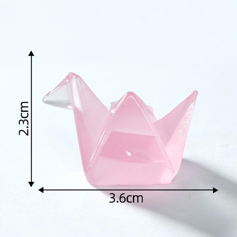 微景观创意可爱夜光千纸鹤盲袋 DIY装饰品配件迷你桌面手工小摆件