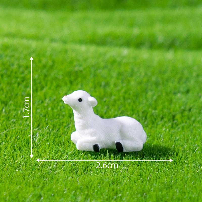 微景观创意田园小牛小羊农夫农场造景 DIY装饰配件迷你微缩小摆件