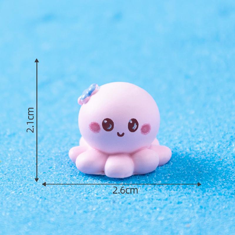 微景观创意多彩六角龙海洋动物造景 DIY装饰品配件迷你桌面小摆件