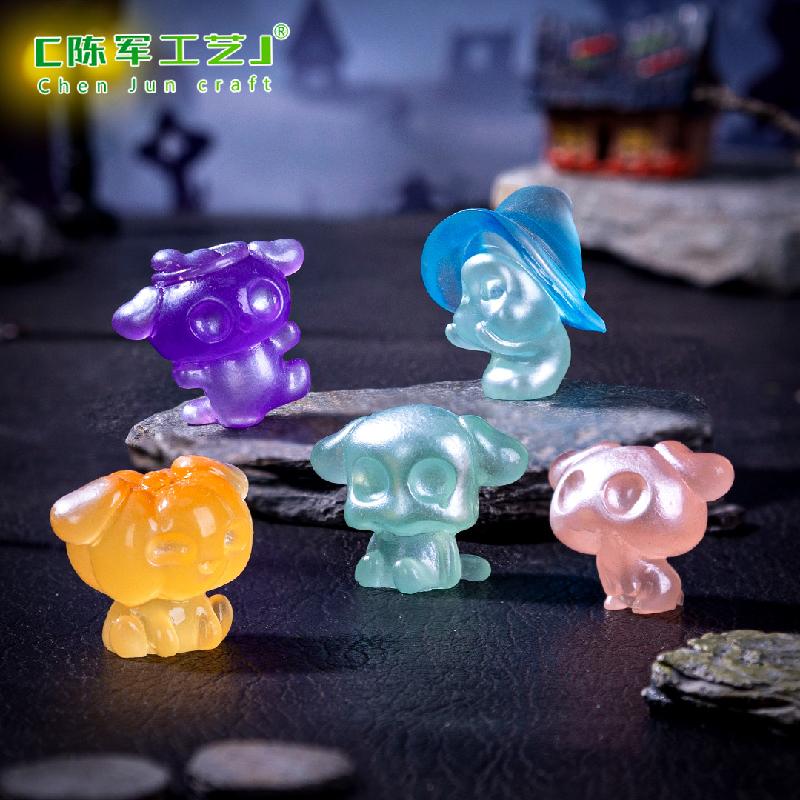 跨境微景观创意夜光万圣节精灵节日造景 DIY装饰品配件迷你小摆件