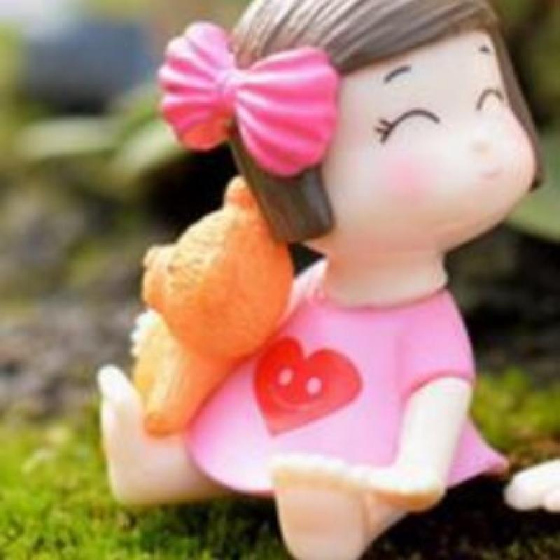 Tiểu cảnh cặp đôi nơ bướm trang trí chậu cây sáng tạo (ZC-928)