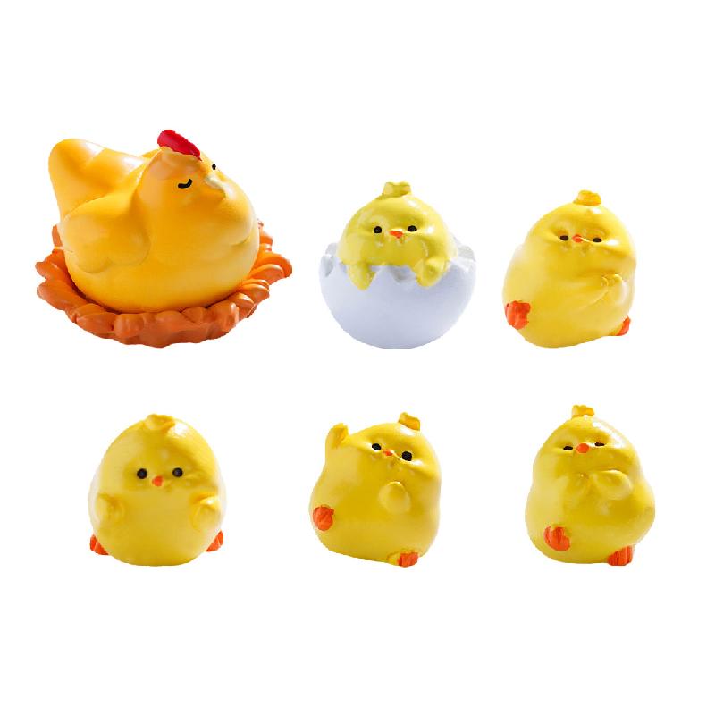 苔藓微景观创意小鸡仔萌粒园艺造景 DIY装饰品配件迷你桌面小摆件