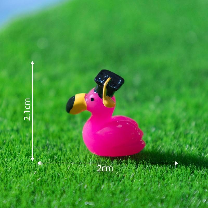 跨境外贸微景观创意火烈鸟公仔园艺造景 DIY装饰品配件迷你小摆件