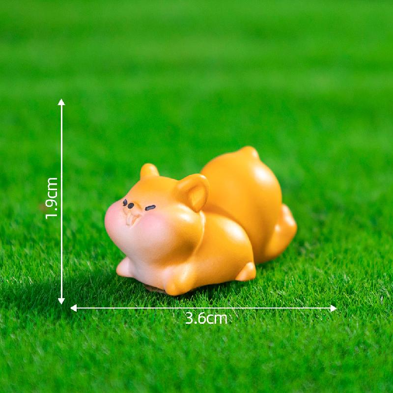 微景观创意可爱胖胖小松鼠园艺造 DIY装饰品挂配件迷你桌面小摆件