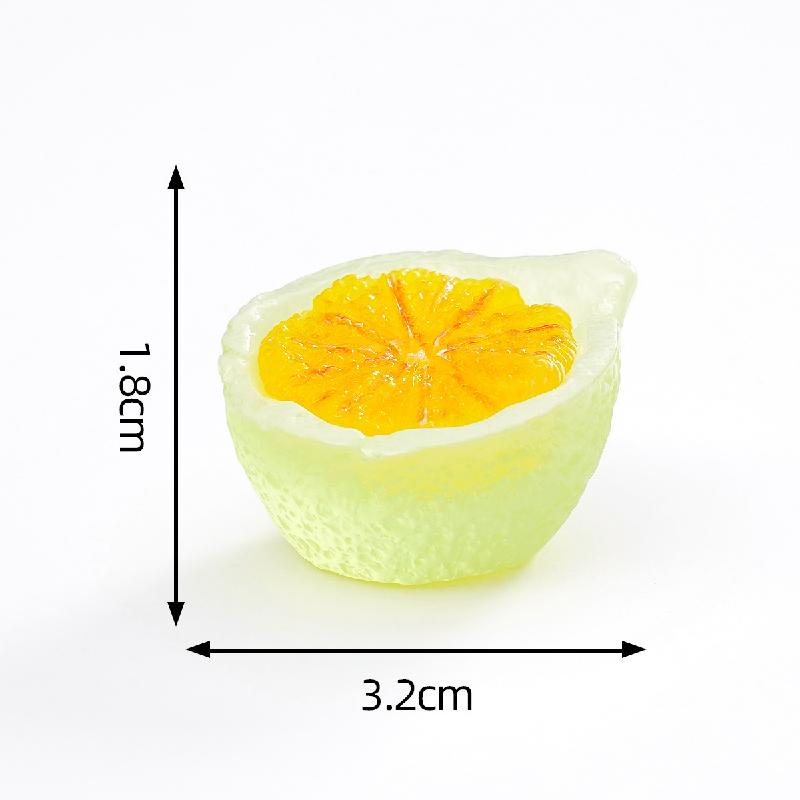 微景观创意夜光半切水果西瓜火龙果萌粒 DIY装饰品配件迷你小摆件