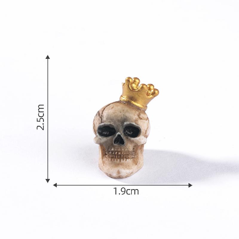 Tiểu cảnh hề xương Halloween, DIY, phụ kiện resin tiểu cảnh mini đáng yêu (ZC-572)