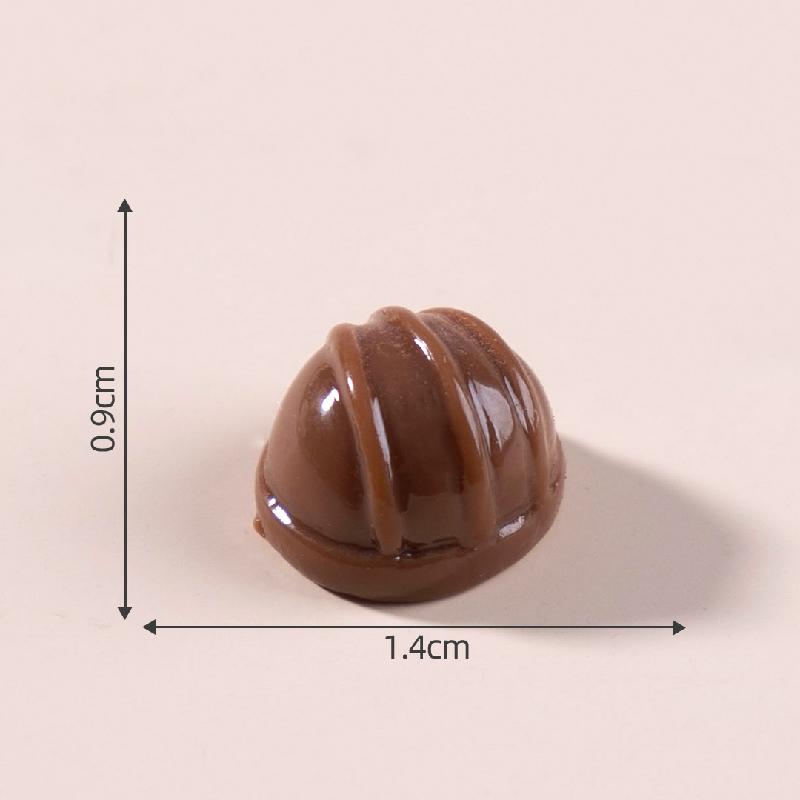 微景观创意仿真巧克力食玩 DIY装饰发夹冰箱贴配件迷你树脂小摆件