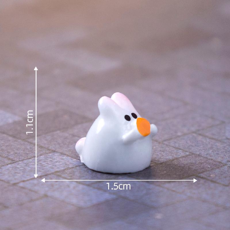 微景观创意小嫦娥兔子中秋节日造景 DIY装饰品配件微缩迷你小摆件