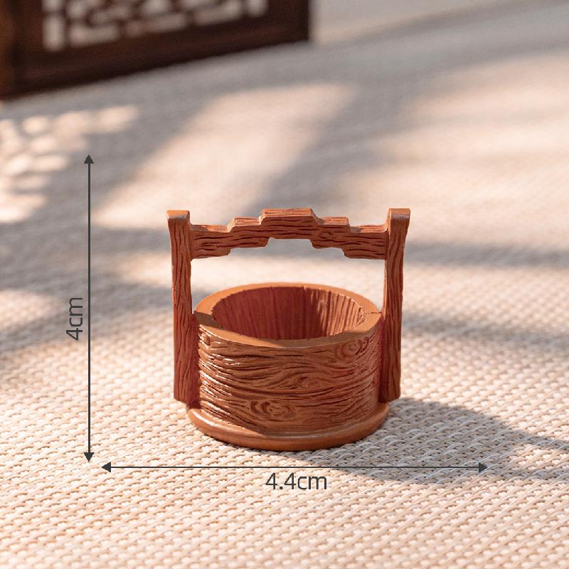 微景观创意古风食盒篮子模型 娃娃屋diy装饰品配件微缩迷你小摆件