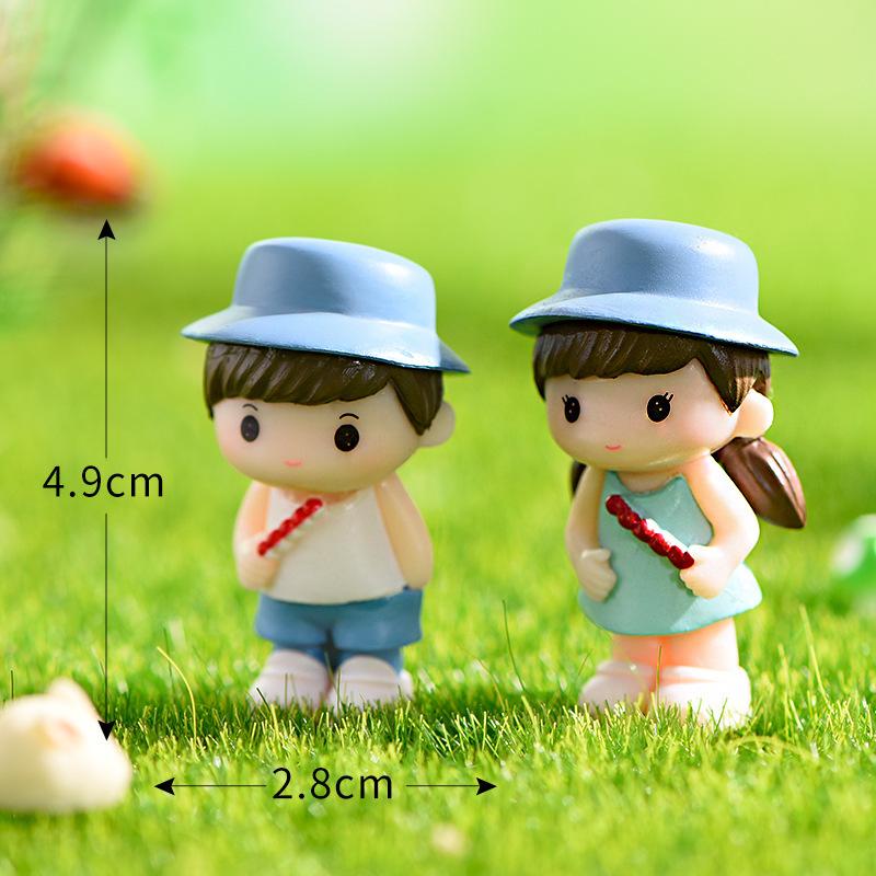 Cặp đôi kẹo hồ lô – Mô hình trang trí đáng yêu, phù hợp với tiểu cảnh, bánh kem (M-1370)