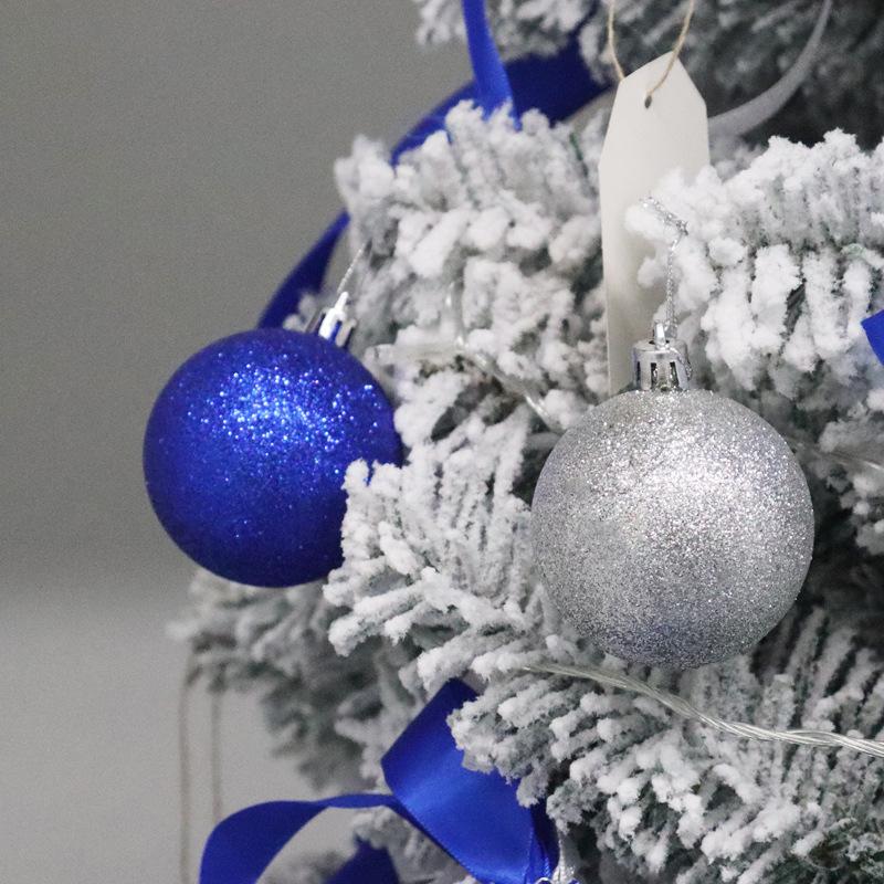 Bộ bóng Noel điện phân 3/4/5/6/8cm trong hộp, bằng nhựa, lý tưởng cho trang trí cây thông Giáng Sinh và các dịp lễ hội.