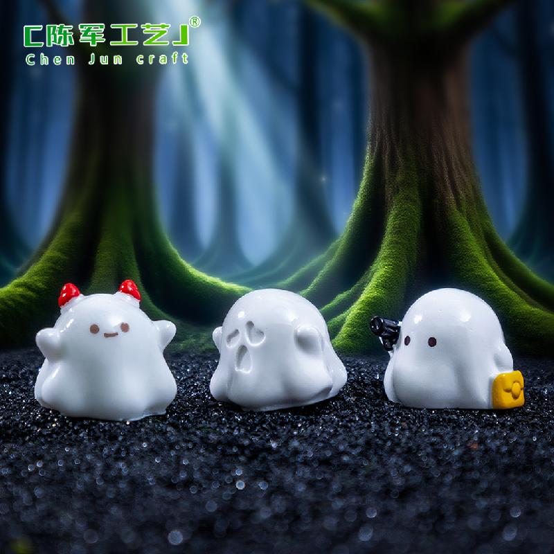 跨境微景观创意实色可爱鬼恶魔萌粒 DIY装饰配件迷你万圣节小摆件