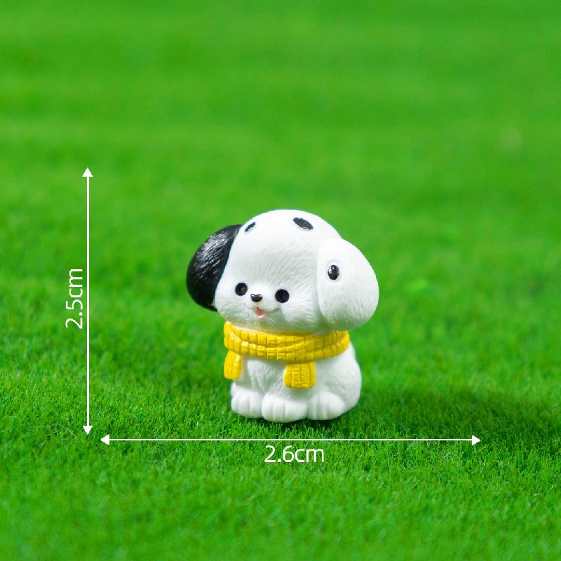 Chó quàng khăn đáng yêu mini trang trí (PK-753)