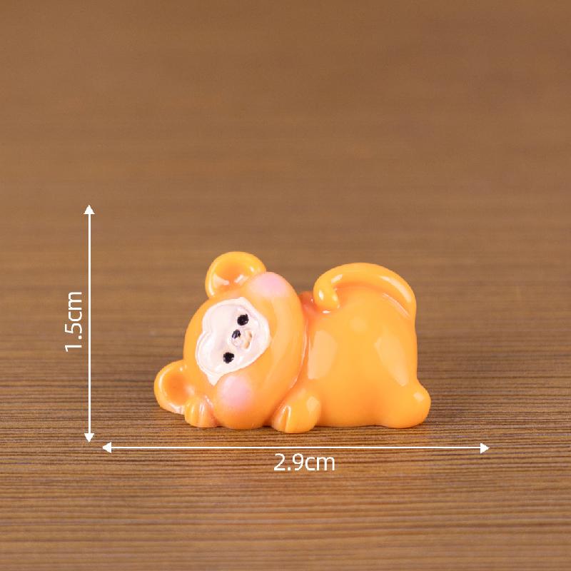 微景观创意十二生肖排排趴萌粒 DIY装饰品配件迷你车载桌面小摆件