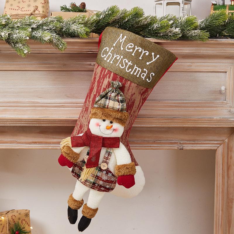 Túi quà Giáng Sinh: tất Giáng Sinh trang trí, túi quà, quà tặng, treo cây thông Noel, bao đựng kẹo.