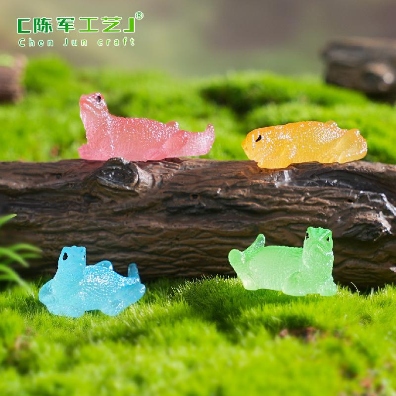 跨境外贸苔藓微景观夜光写实蜥蜴园艺造景 DIY装饰配件迷你小摆件