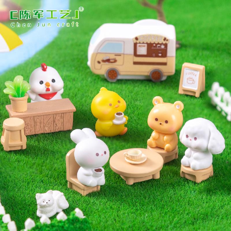 苔藓微景观创意可爱小动物园艺造景DIY装饰品配件迷你桌面小摆件