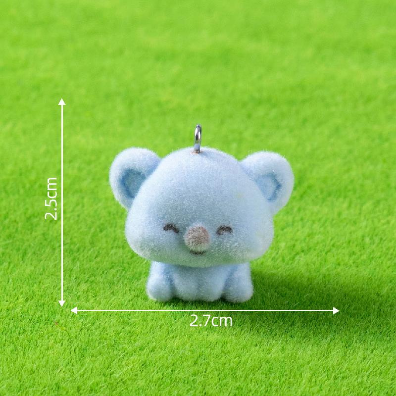 植绒公仔创意可爱小动物系列萌粒 DIY装饰品摆件包包钥匙扣挂配件