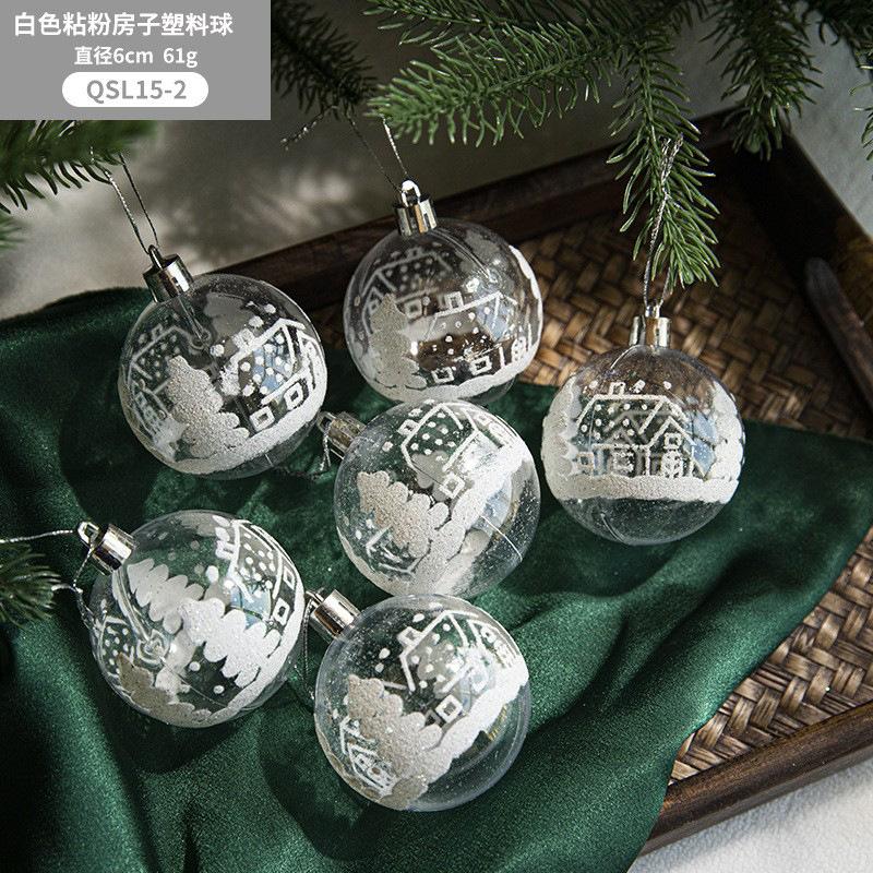 Trang trí Noel: Bóng tuyết nhựa trong suốt, thiết kế tinh tế