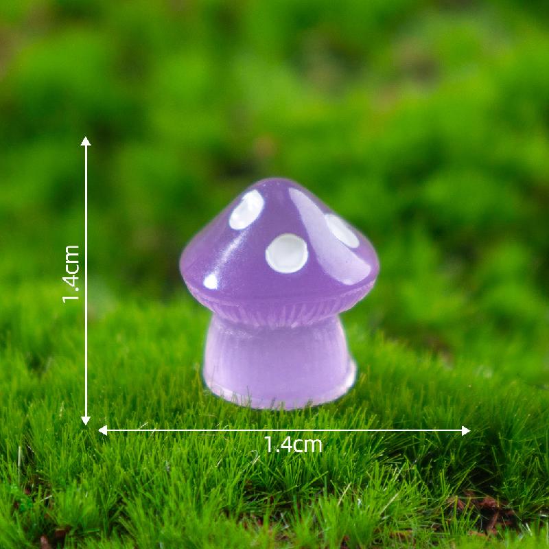 Nấm phát sáng bảy màu trang trí chậu cây rêu DIY (ZC-920)