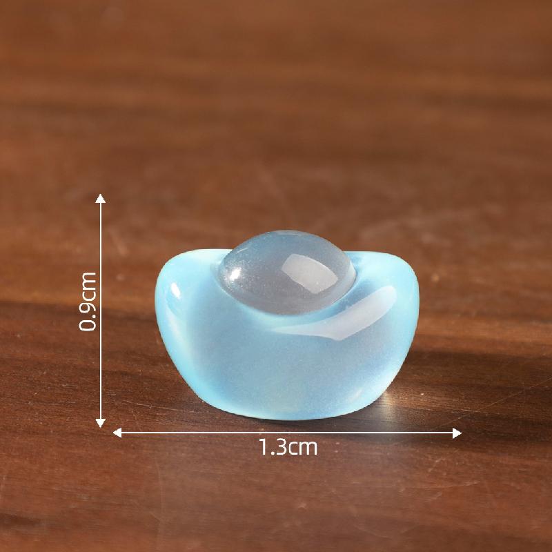 微景观创意夜光金元宝DIY装饰品配件迷你小摆件