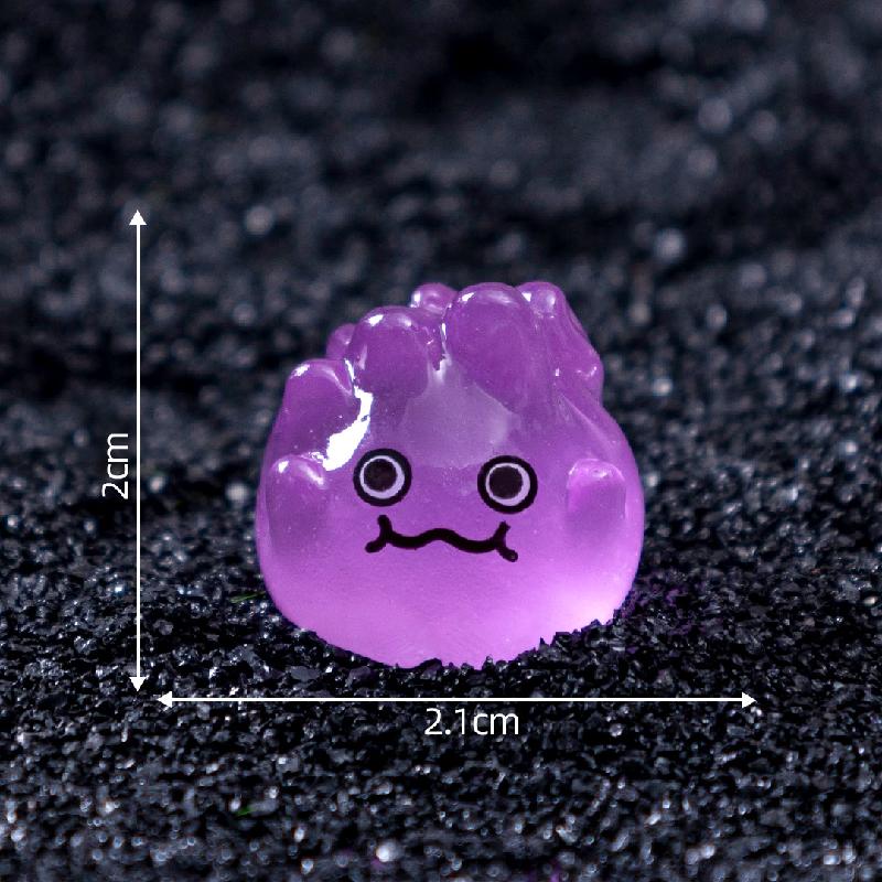 跨境微景观创意夜光万圣节小火苗萌粒 DIY装饰品挂配件迷你小摆件