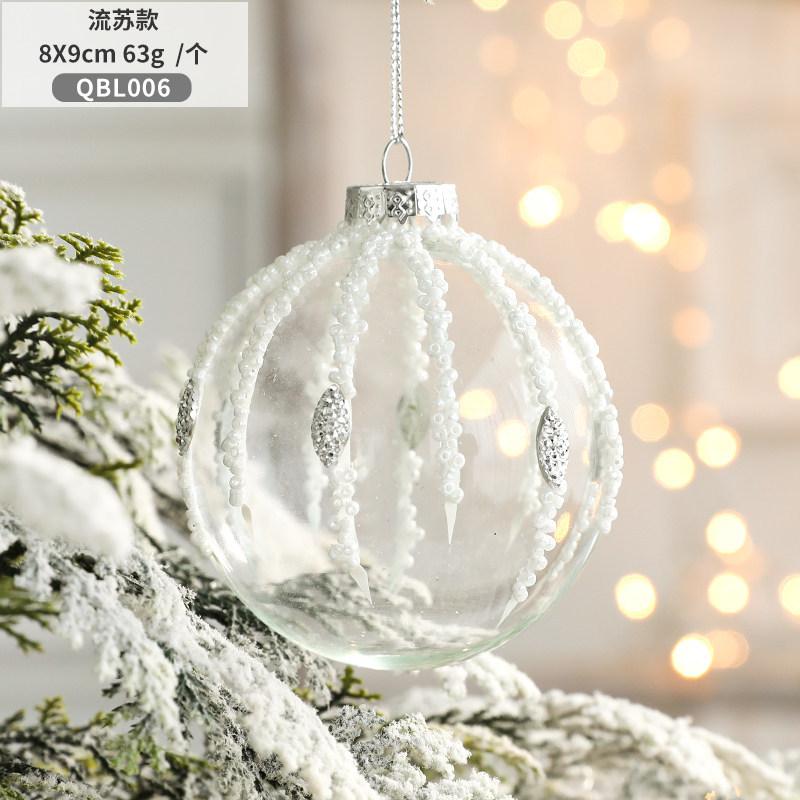 Trang trí Noel: Bóng thủy tinh khắc họa người tuyết dễ thương