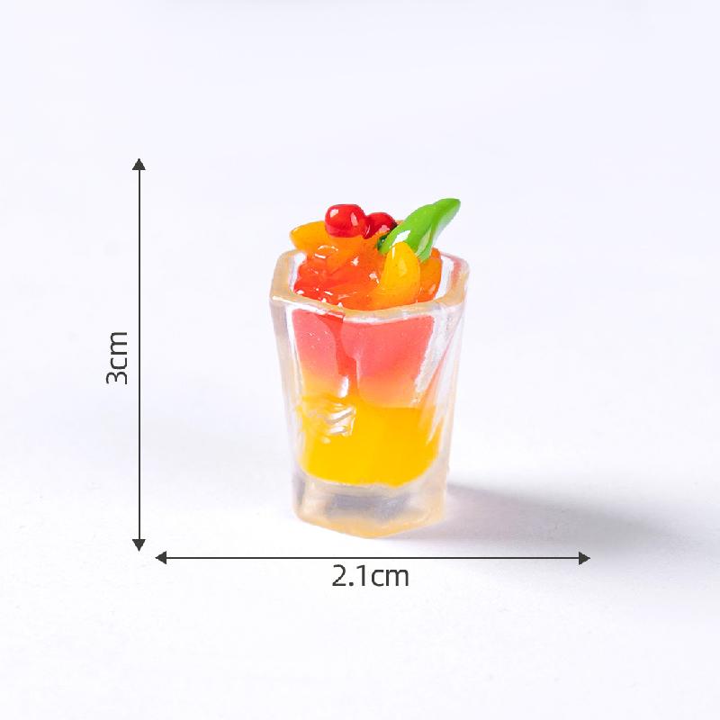 微景观创意仿真饮料冰沙食玩 DIY装饰品盲袋挂配件迷你微缩小摆件