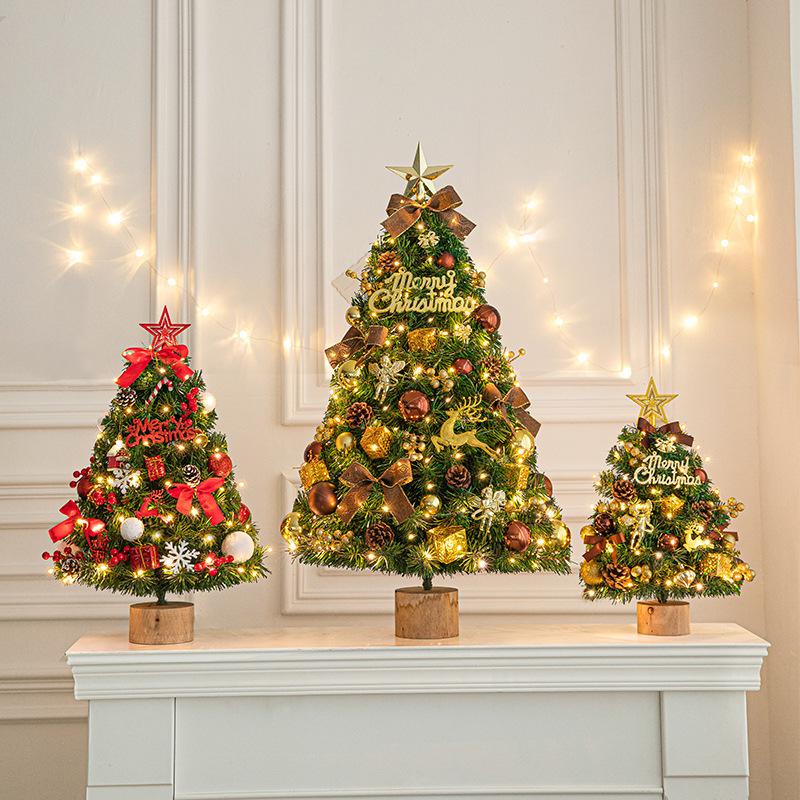 Cây thông Noel mini màu đỏ, kiểu gốc cây, mới 2024. Phụ kiện DIY trang trí Giáng Sinh, lý tưởng cho bàn và không gian lễ hội.