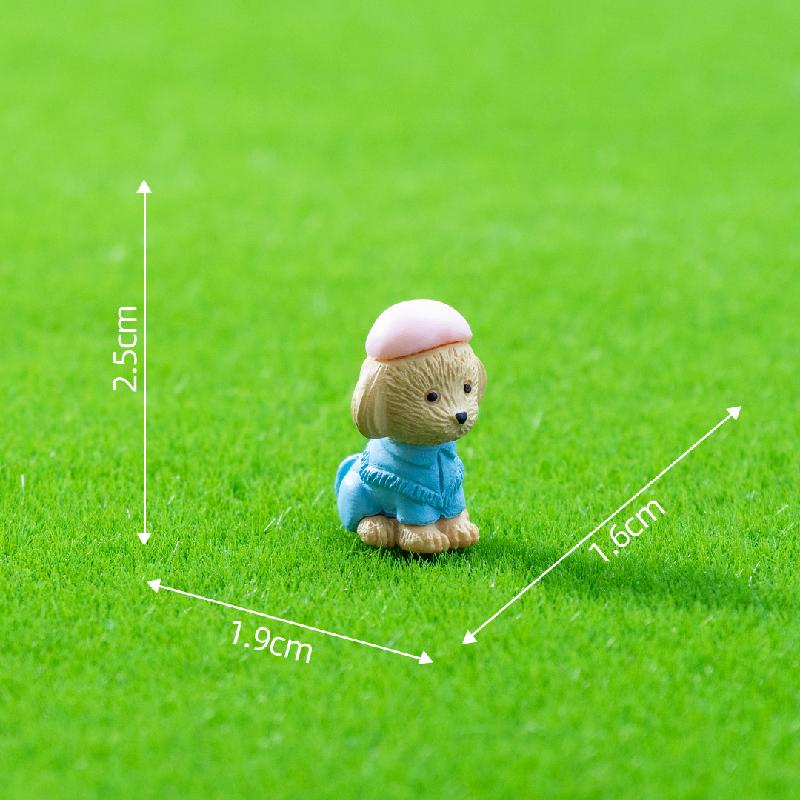 Tiểu cảnh cặp đôi váy cưới mini trang trí cầu pha lê (ZC-1166)