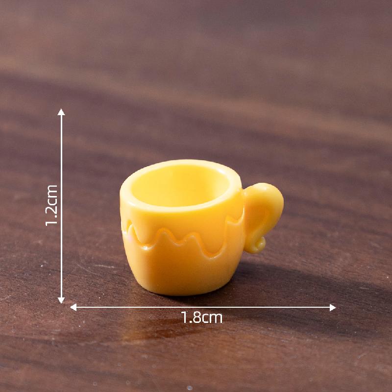 微景观创意多彩杯子茶壶娃娃屋 DIY装饰品配件迷你树脂桌面小摆件