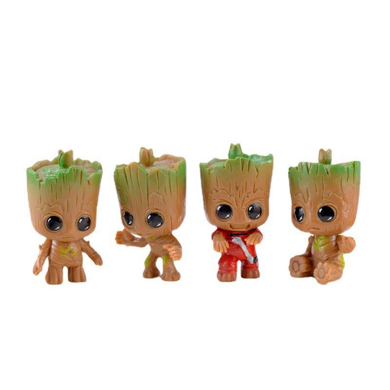 微景观树人卡通钥匙扣挂件摆件DIY多肉植物装饰树怪摆件创意盆景