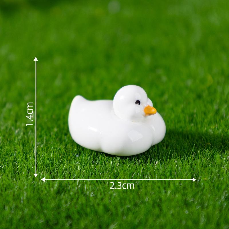 微景观创意可爱白白胖胖小鸭子园艺造景 DIY装饰品配件迷你小摆件