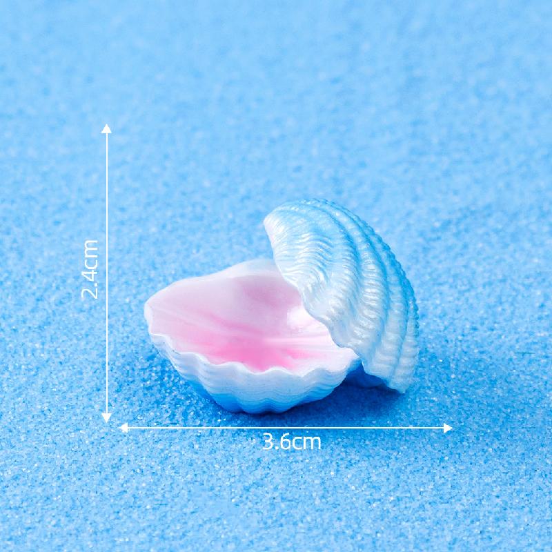 微景观创意海洋珍珠贝壳鱼缸水族造景 DIY装饰配件迷你树脂小摆件