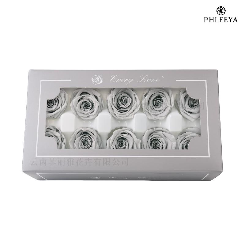 Hoa hồng vĩnh cửu 4cm 10 bông DIY hoa khô quà Thất Tịch (HK-18)