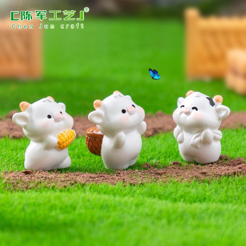 微景观创意种地牛牛园艺造景 DIY装饰品配件迷你汽车载桌面小摆件