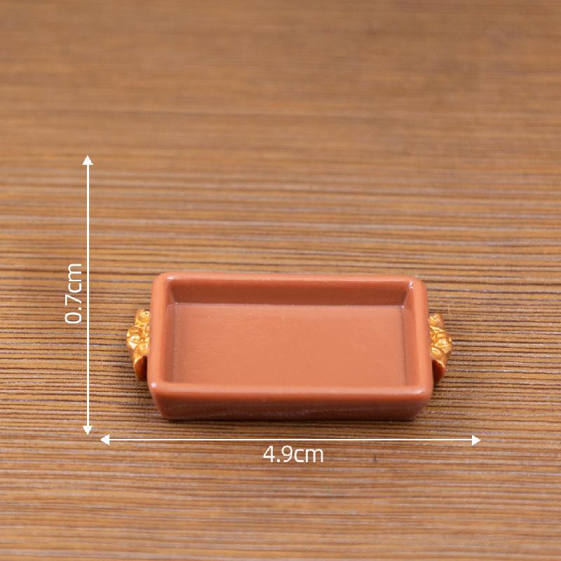 Khay trà gỗ đỏ nơ bướm mini (PK-723)