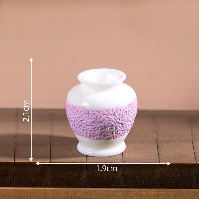 微景观创意简单多彩花瓶盆栽娃娃屋 DIY装饰品配件迷你桌面小摆件