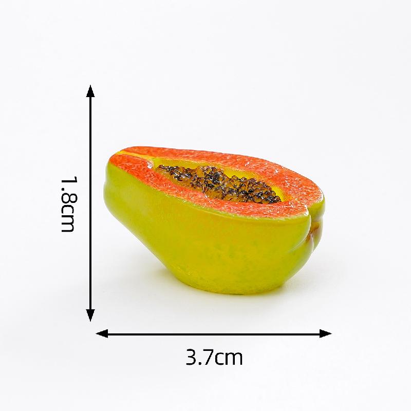 微景观创意夜光半切水果西瓜火龙果萌粒 DIY装饰品配件迷你小摆件