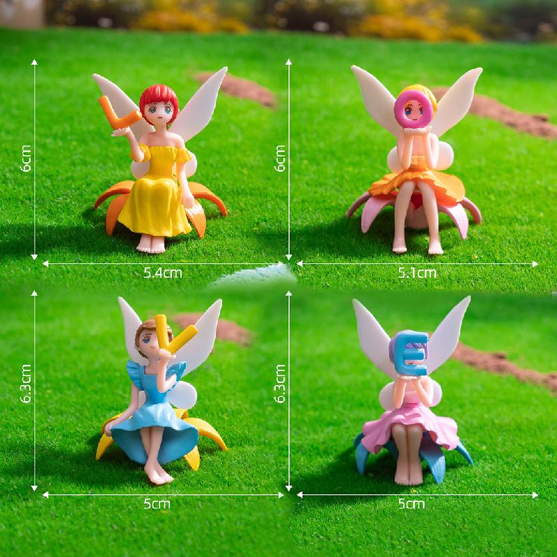 微景观创意LOVE字母花仙子公仔 DIY装饰品配件迷你汽车桌面小摆件