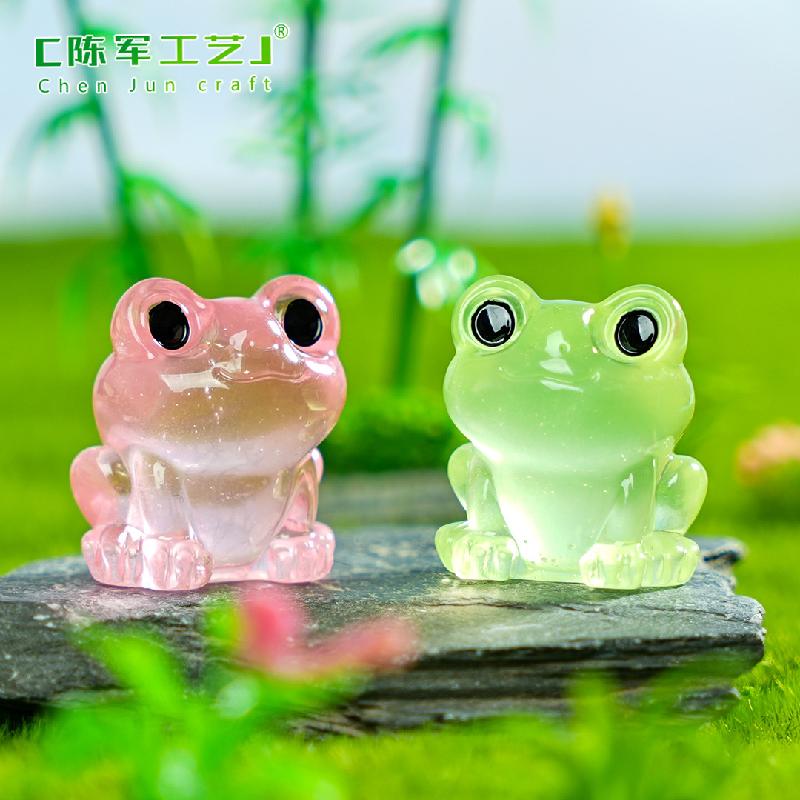 Ếch mini phát sáng – Mô hình ếch nhỏ dễ thương, trang trí bể cá (M-1252)