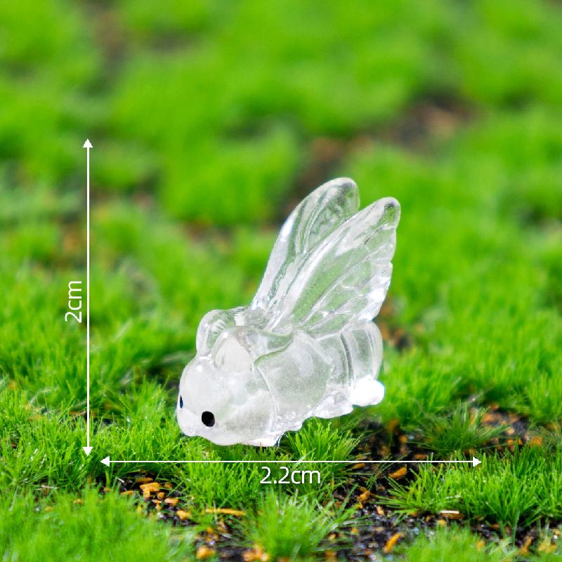 Tiểu cảnh côn trùng phát sáng: kiến, sâu, DIY, phụ kiện bàn tiểu cảnh mini (ZC-538)