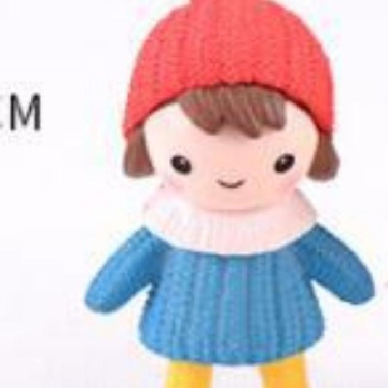 Tiểu cảnh búp bê đội mũ dễ thương mini trang trí bàn DIY (ZC-1297)