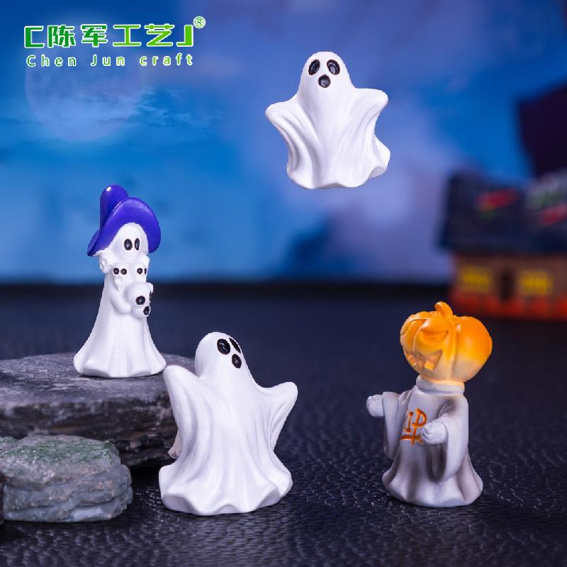 Bí ngô, ma quái và ác quỷ Halloween - phụ kiện trang trí DIY, mô hình mini dễ thương cho lễ hội ma quái (ZC-1410)