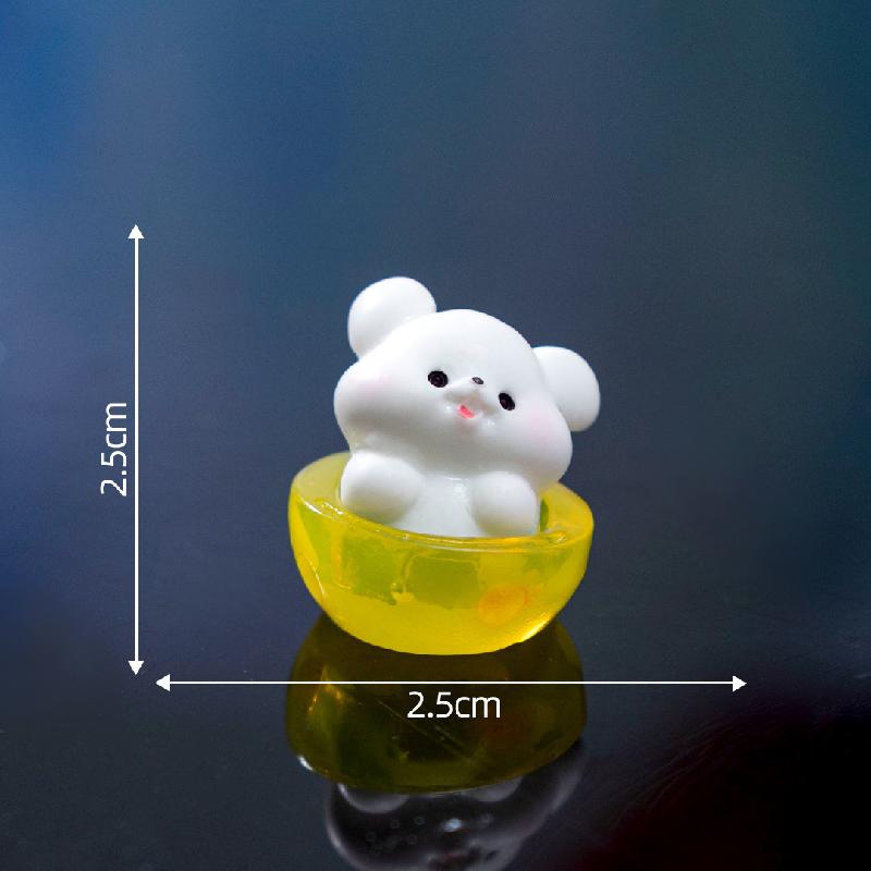 微景观创意太空星月小狗萌粒公仔 DIY装饰品挂配件迷你桌面小摆件